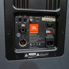 Load image into Gallery viewer, JBL PRX515 15" 2-Way Self-Powered PA Speakers with Stands - Pair - (Pre-Owned)