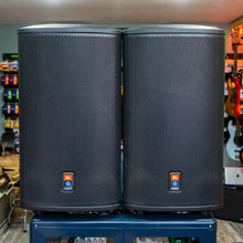 Load image into Gallery viewer, JBL PRX515 15" 2-Way Self-Powered PA Speakers with Stands - Pair - (Pre-Owned)