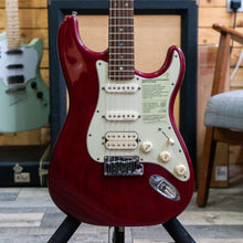 Load image into Gallery viewer, Fender American Deluxe "Fat Strat" Stratocaster in Cranberry with Hard Case - (Pre-Owned)