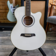 Load image into Gallery viewer, Brunswick BTK50 Electric Acoustic Guitar in White with Soft Bag - (Pre-Owned)