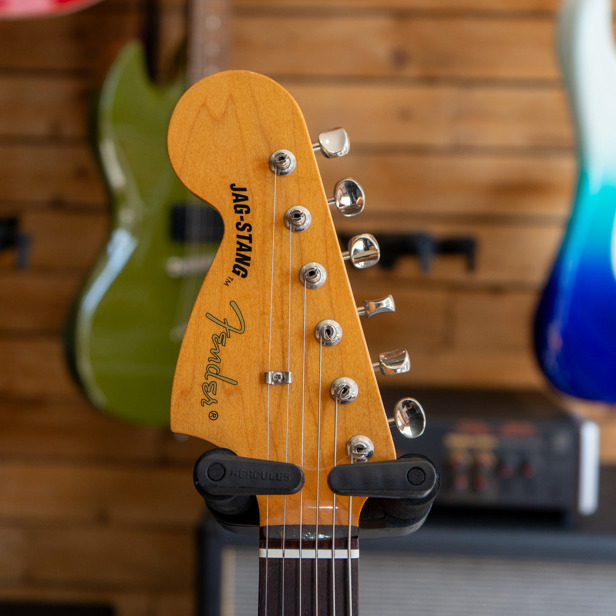 Fender Kurt Cobain Jag-Stang in Fiesta Red - Left Handed - (Pre
