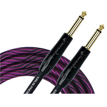 Load image into Gallery viewer, Kirlin Fabric Premium Wave Series Instrument Cable, 10ft / 3m