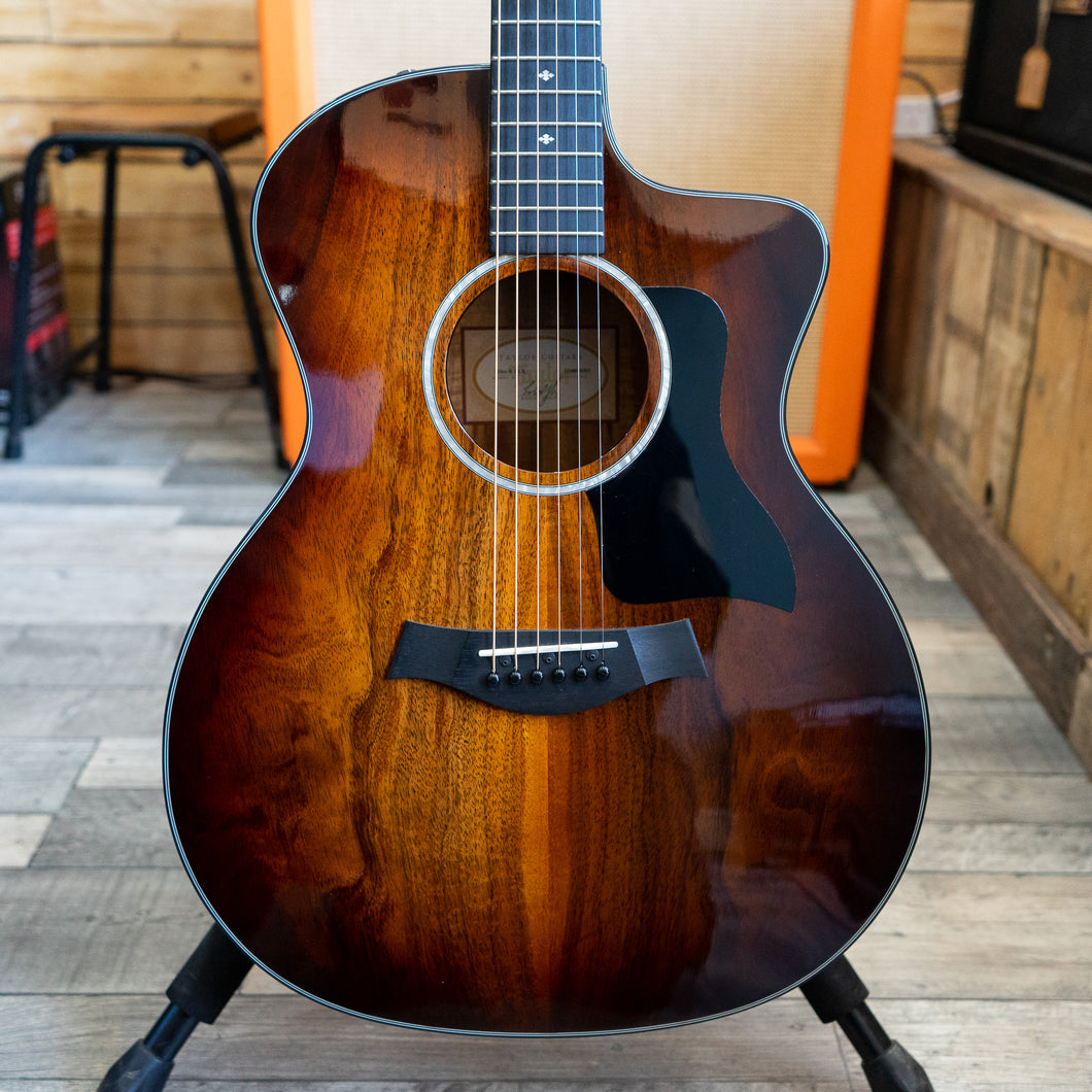 Taylor 224CE-K DLX Electro Acoustic Guitar - Includes Hardcase and Taylor Strap - (Pre-Owned)