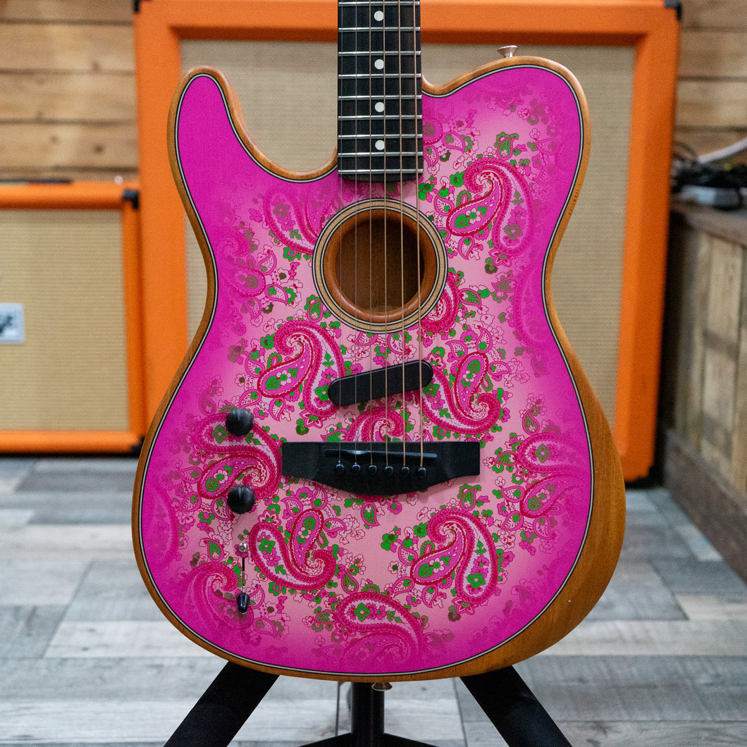 Fender FSR American Acoustasonic Telecaster in Pink Paisley - Left-Handed - (Pre-Owned)
