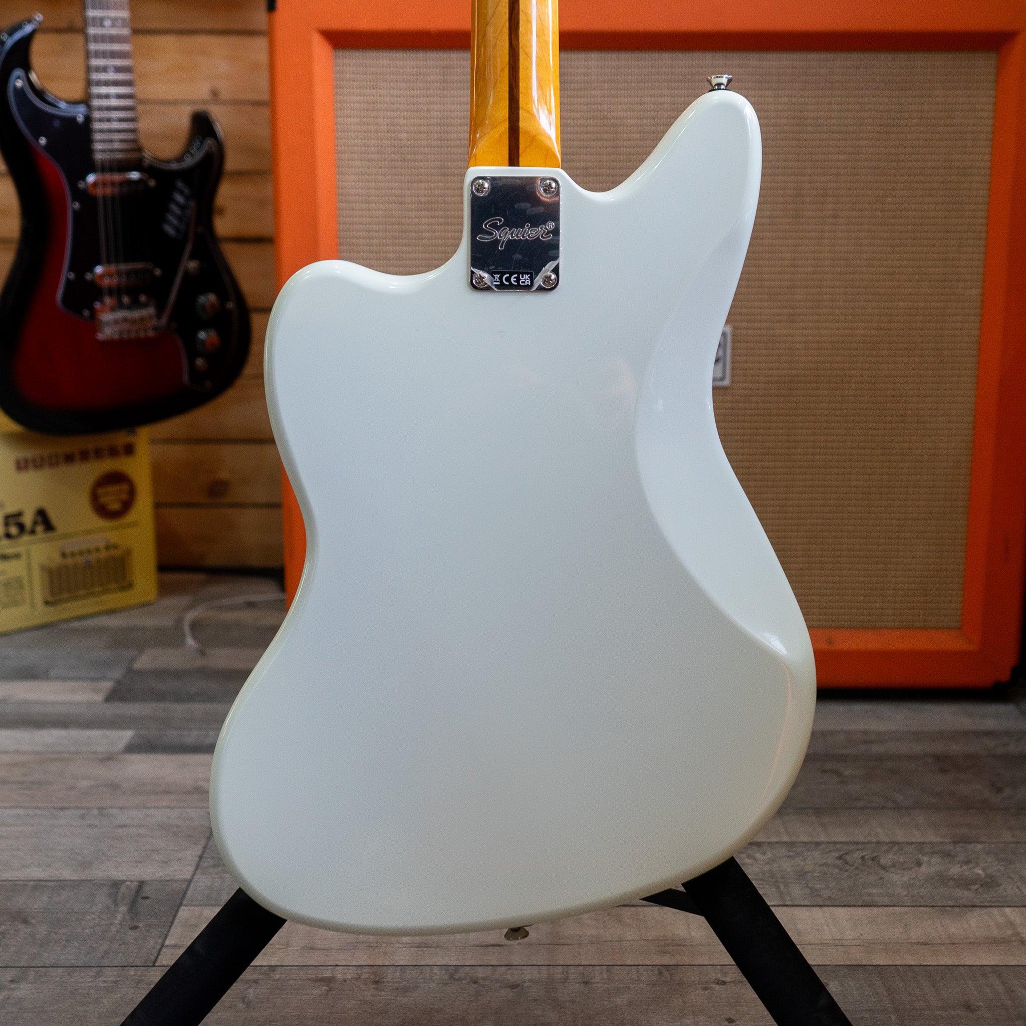 Squier FSR Classic Vibe '60s Jaguar Electric Guitar in Olympic Squier FSR Classic Vibe '60s Jaguar Electric Guitar in Olympic
