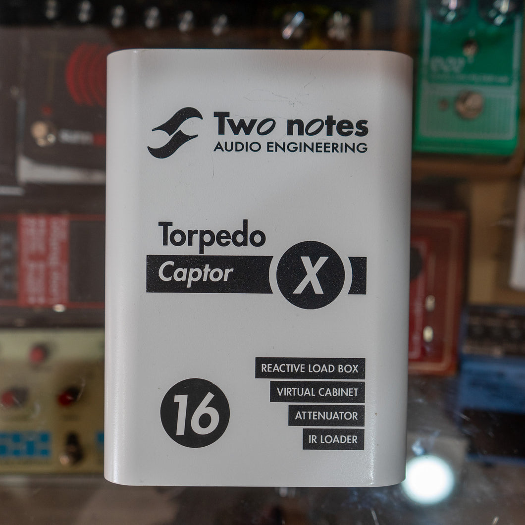 Two Notes Torpedo Captor X 16 ohm Compact Reactive Load Box, Attenuator, Cab Sim and IR Loader - (Pre-Owned)