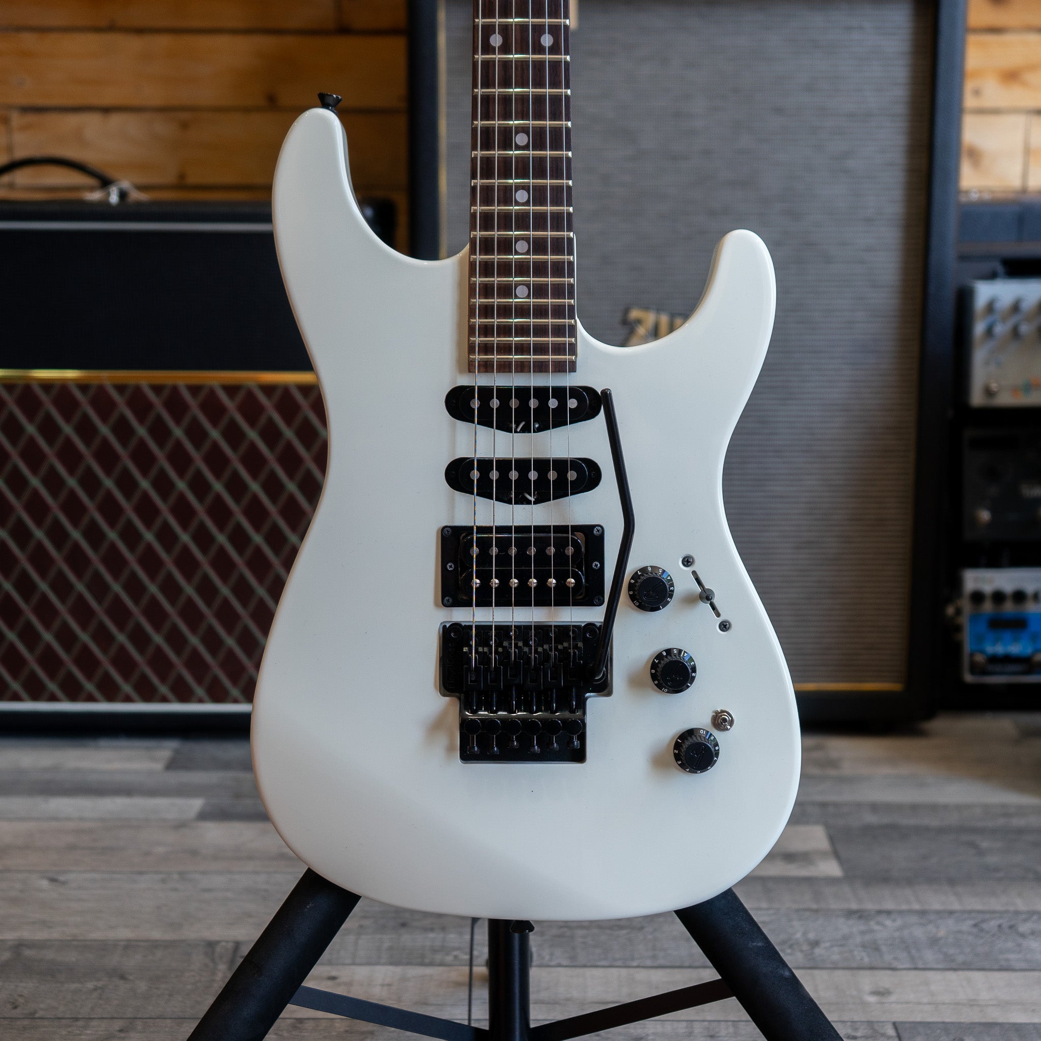 ギター Fender HM Strat made in japan Fender MIJ Limited Edition HM Strat in Bright White - (Pre-Owned