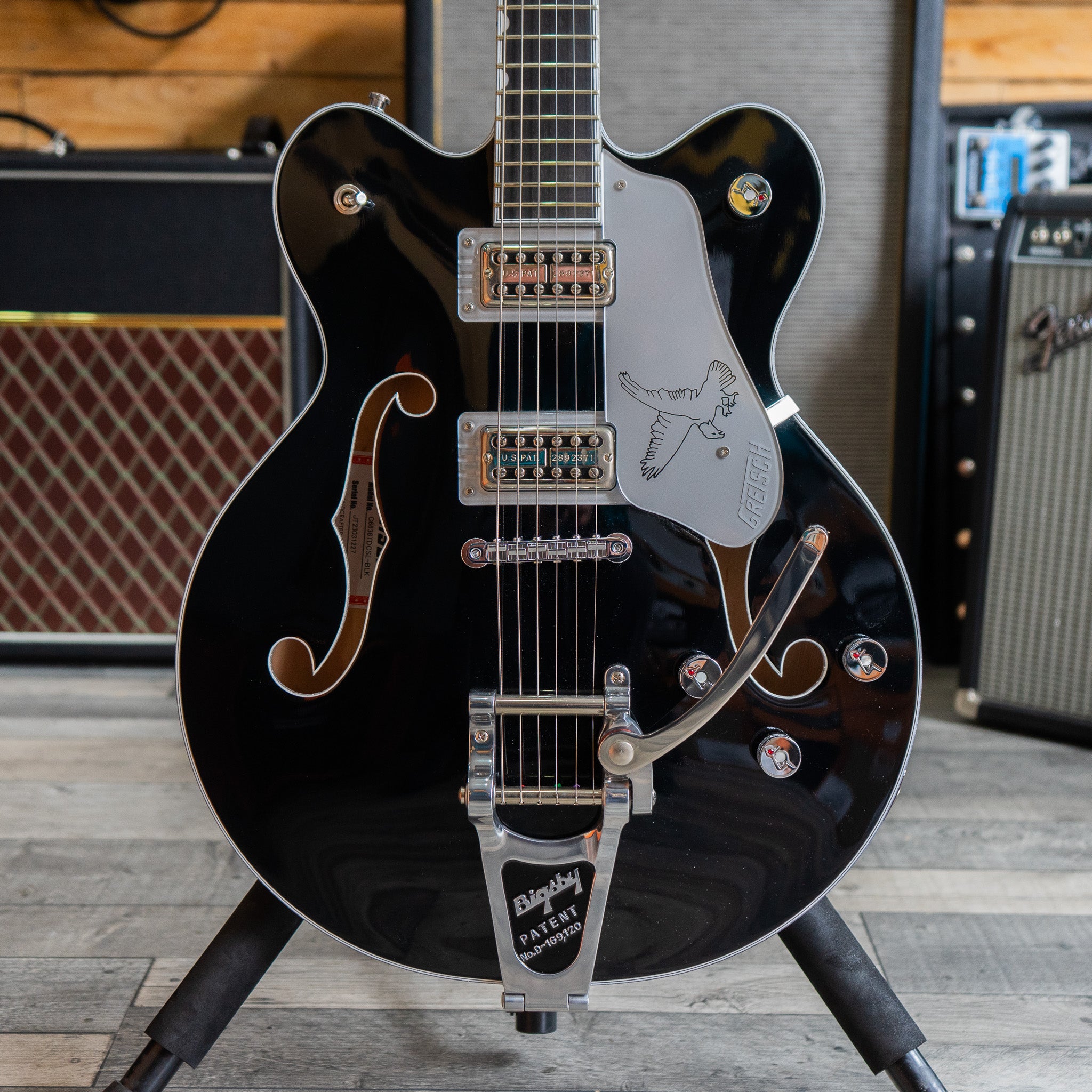 Gretsch G6636TSL Players Edition Silver Falcon in Black - (Pre 