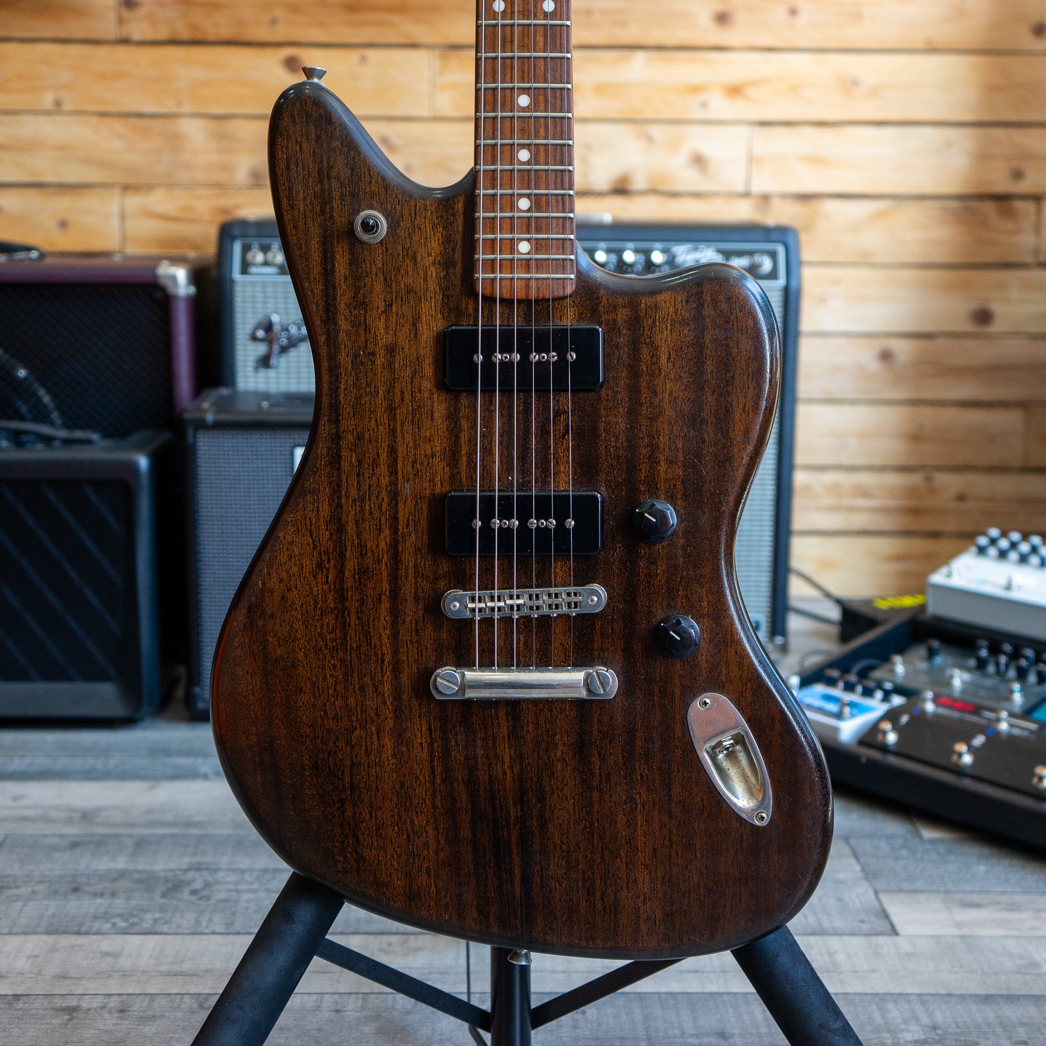 Fender Modern Player Jaguar in Black Transparent - (Pre-Owned