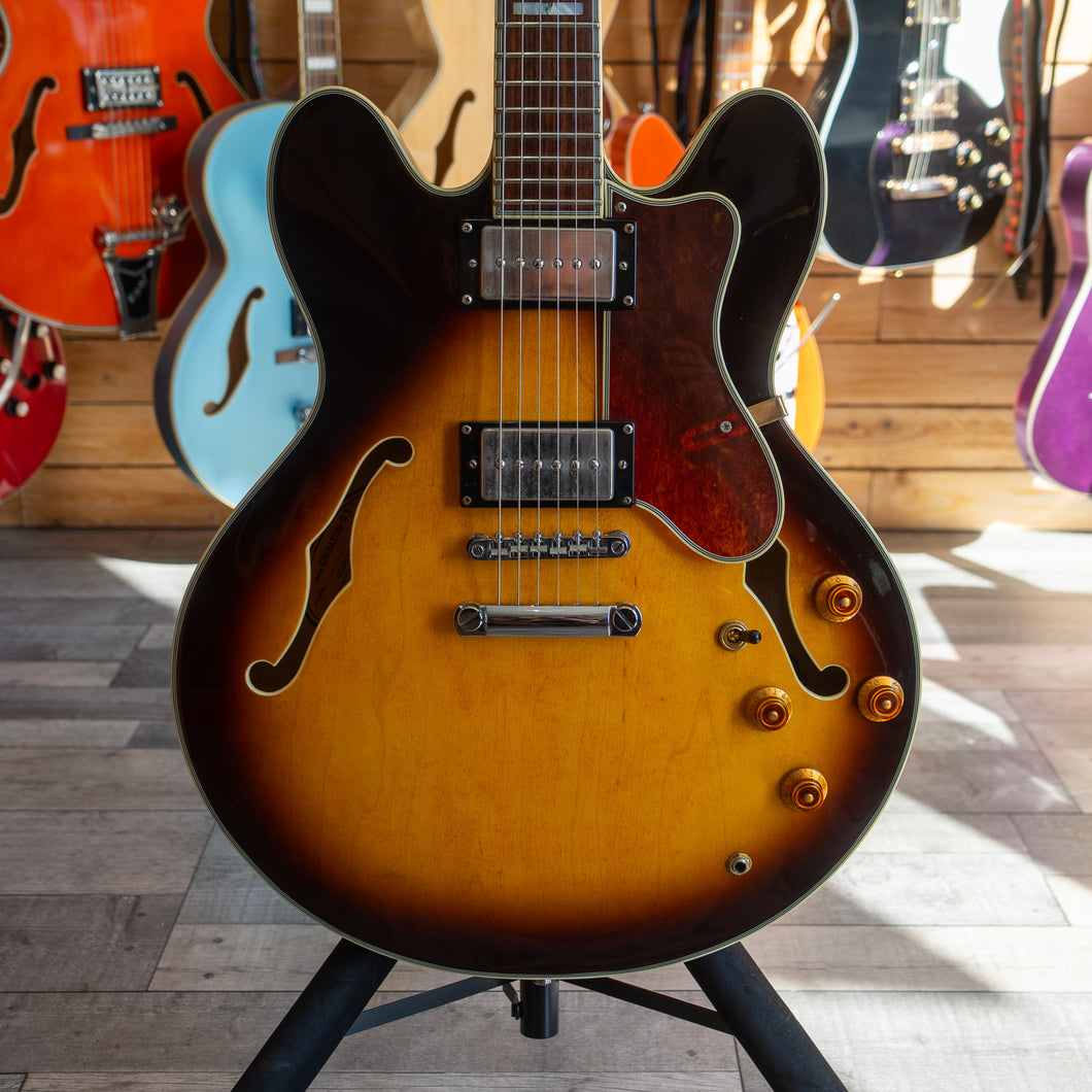 Epiphone Sheraton II with Hardcase in Vintage Sunburst - 2005 - Made in Korea - (Pre-Owned)