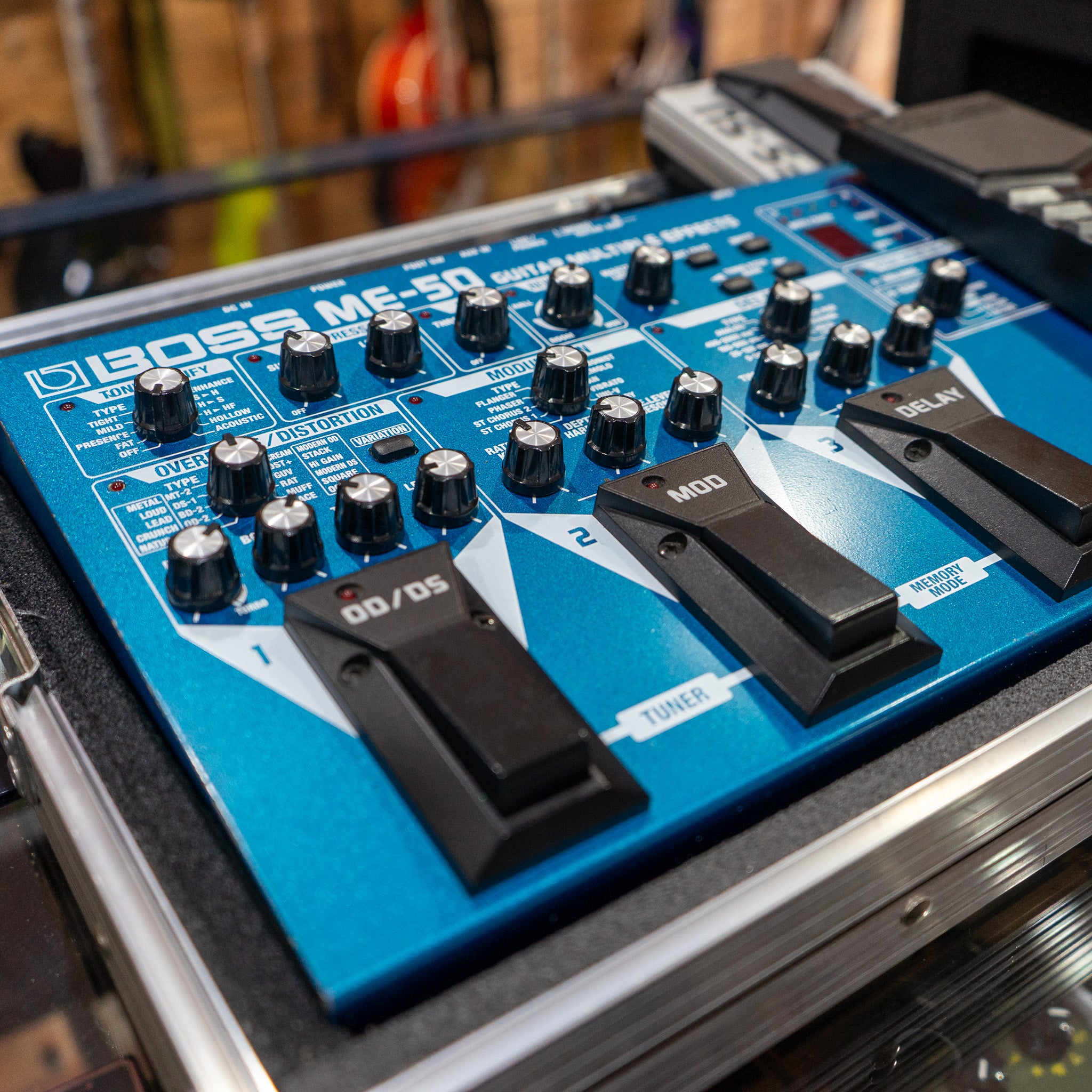 Boss ME50 Guitar Multiple Effects Unit with Hard Case - (Pre-Owned