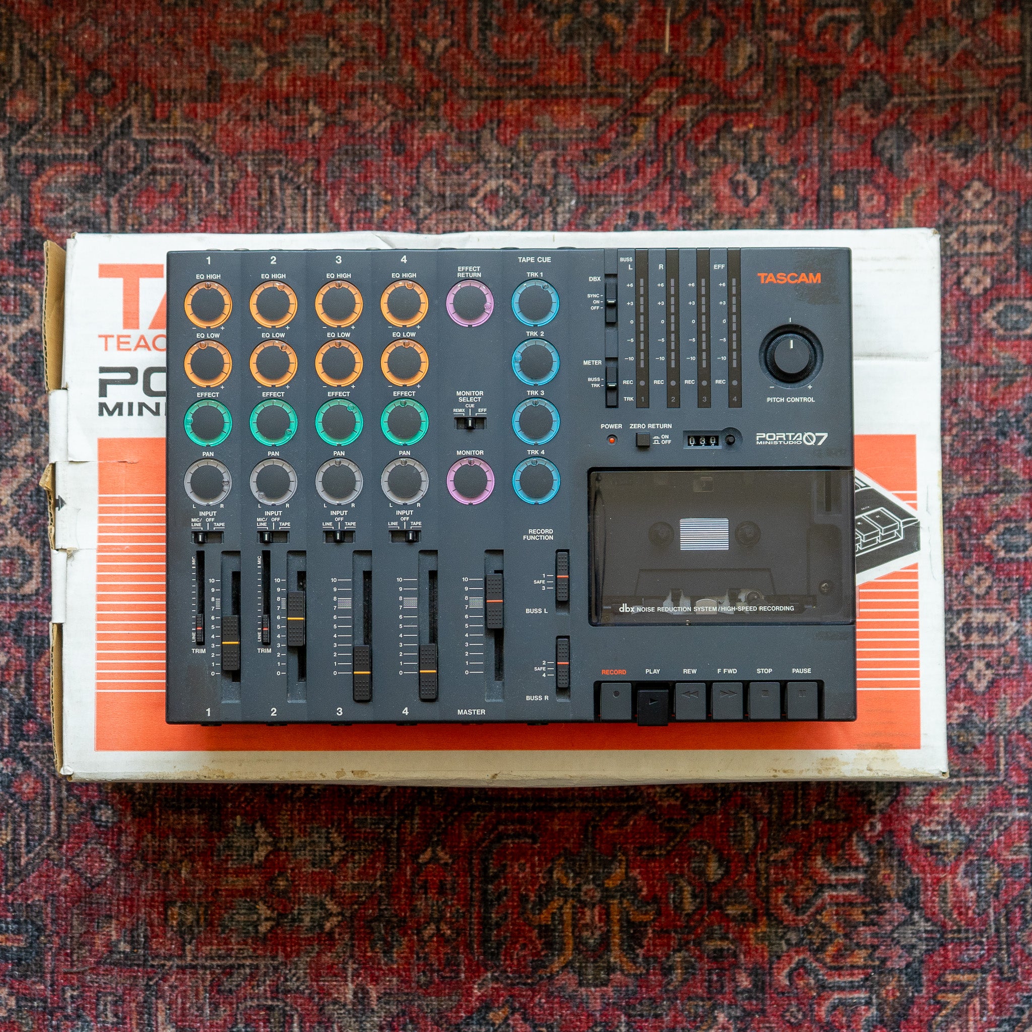 TASCAM Porta 07 Ministudio 4-Track Cassette Recorder with Original