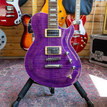 Load image into Gallery viewer, Reverend Roundhouse RA in Transparent Purple Flame Maple - (Pre-Owned)
