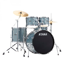 Load image into Gallery viewer, Tama Stagestar 20&quot; 5 Piece Kit with Hardware including ZP1418 in Sea Blue Mist
