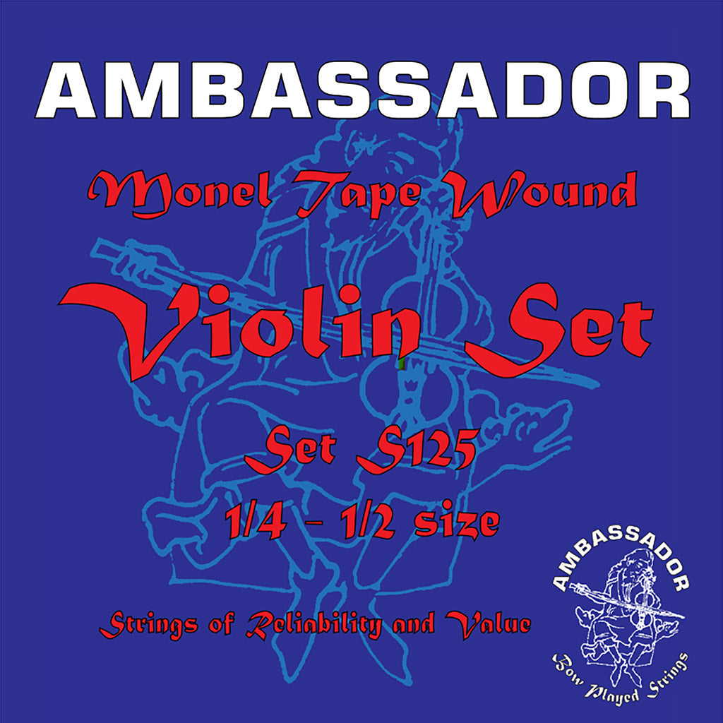 Ambassador Monel S125 1/4-1/2 Size Violin String Set