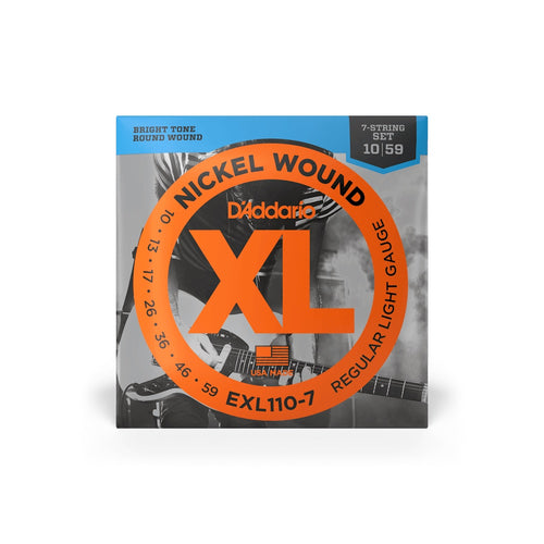 D'Addario EXL110-7 Nickel Wound Light Gauge strings