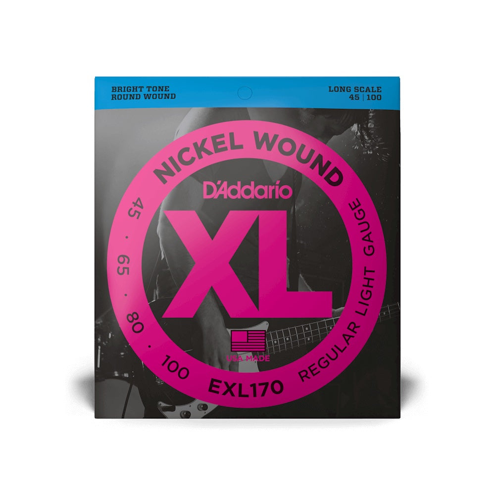 D'Addario EXL170 Nickel Wound Light Gauge Bass strings