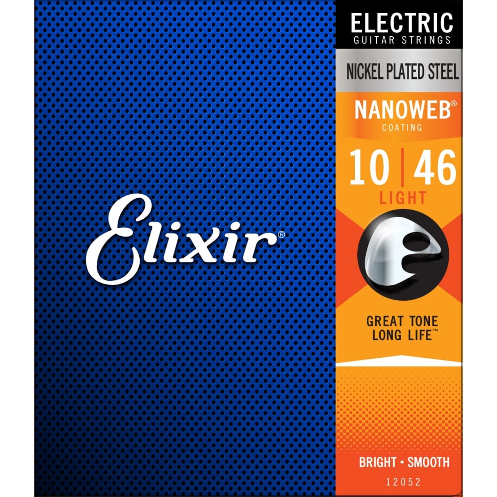 Elixir Nanoweb Nickel Wound 10-46 Electric Guitar Strings