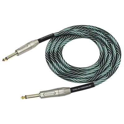 Kirlin Fabric Premium Wave Series Instrument Cable, 10ft / 3m