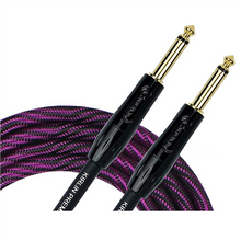 Load image into Gallery viewer, Kirlin Fabric Premium Wave Series Instrument Cable, 10ft / 3m

