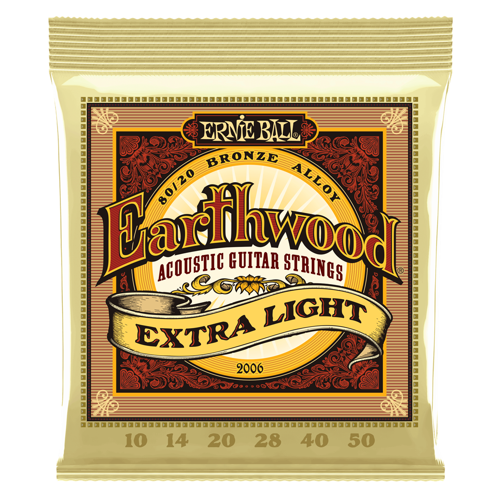 Ernie Ball Earthwood 80/20 Bronze Extra Light Set 10 - 50