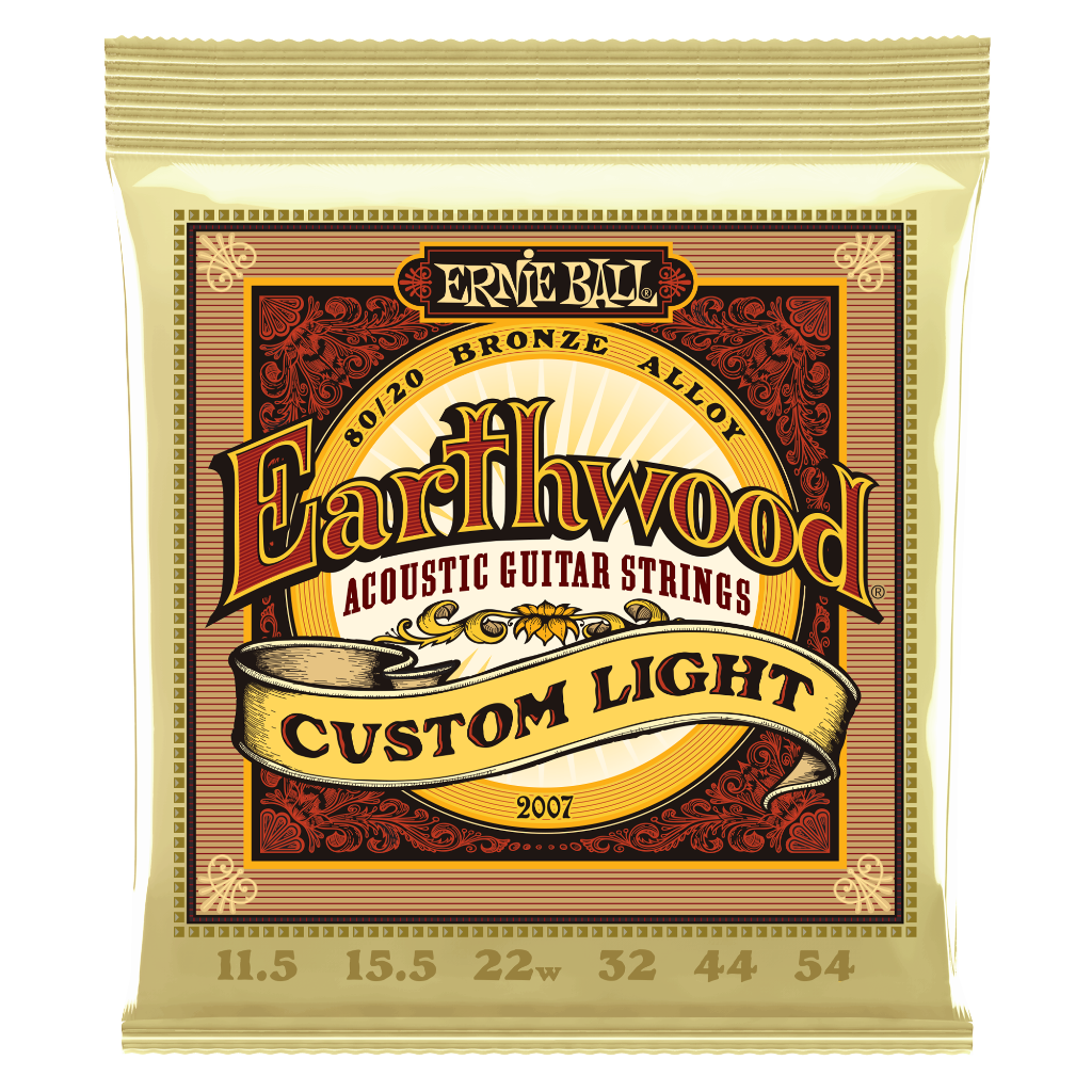 Ernie Ball Earthwood 80/20 Bronze Custom Custom Light Set 11.5 - 54
