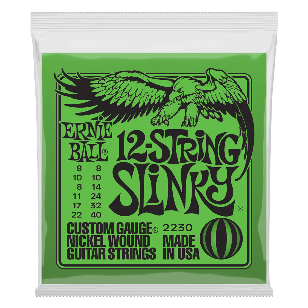 Ernie Ball 12 String Slinky Electric Guitar Set 8 - 40
