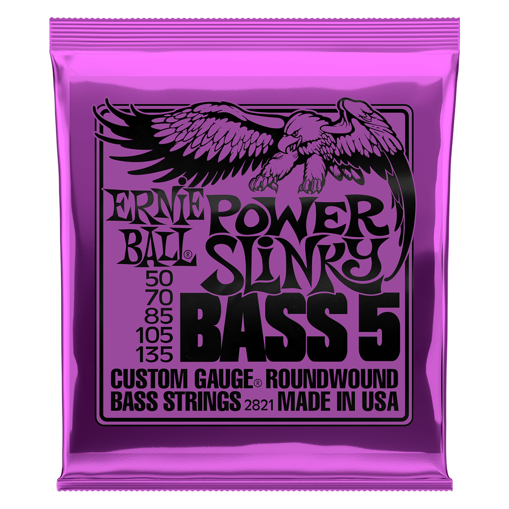 Ernie Ball 5 String Power Slinky Bass Guitar Set 50 - 135
