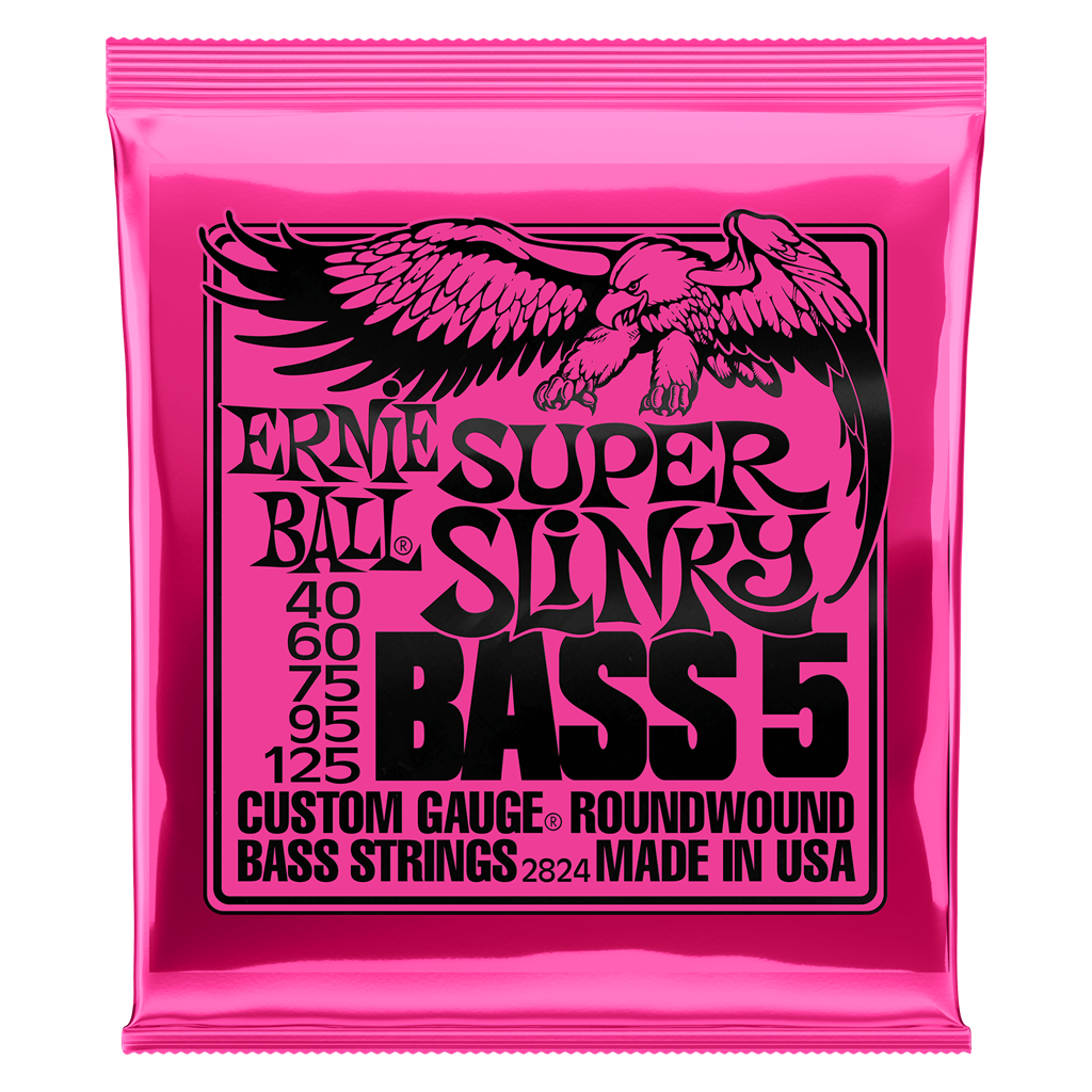Ernie Ball 5 String Super Slinky Bass Guitar Set 40 - 125